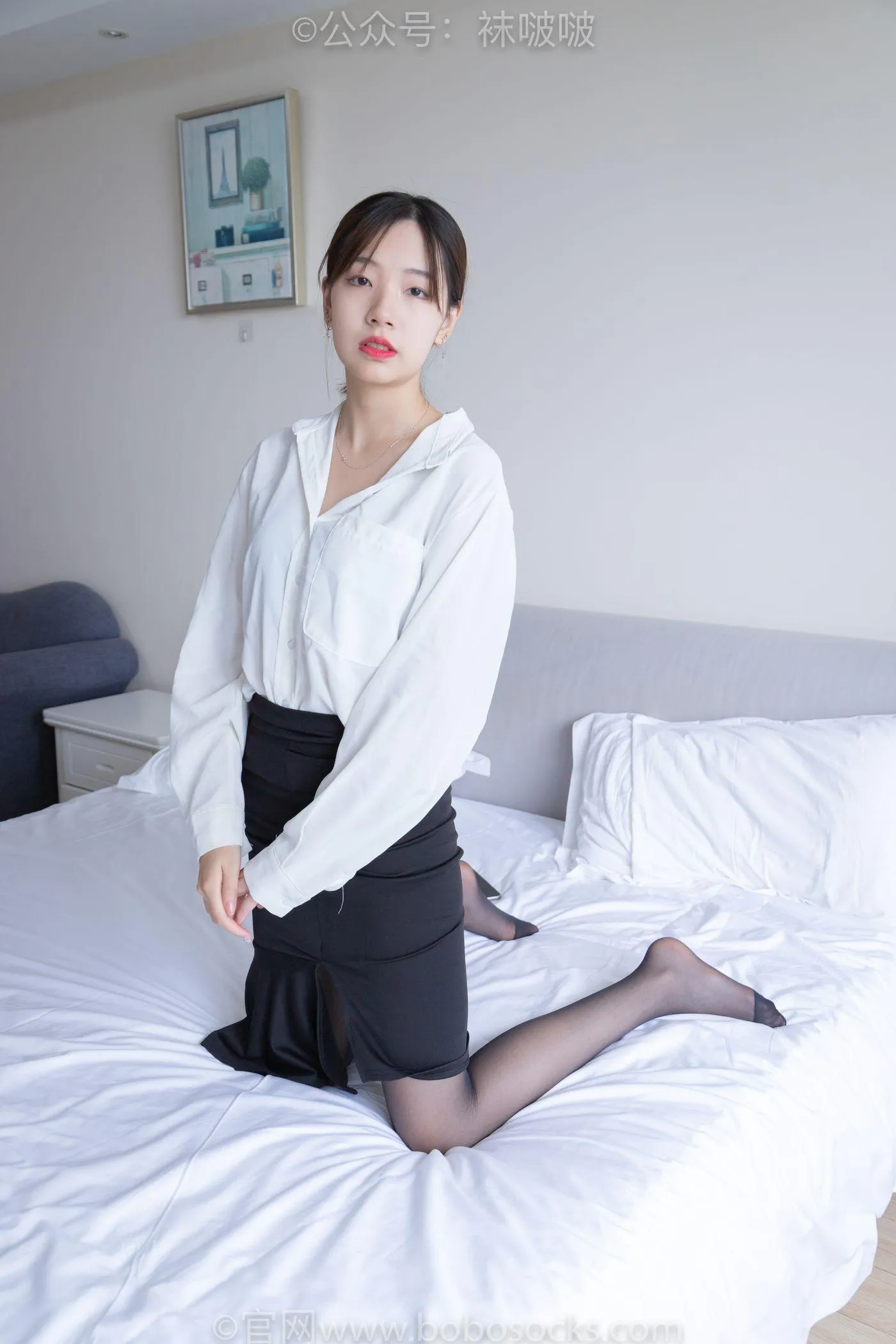 [BoBoSocks袜啵啵]NO.017 小甜豆-OL制服、高跟鞋、黑丝 [131P]插图6